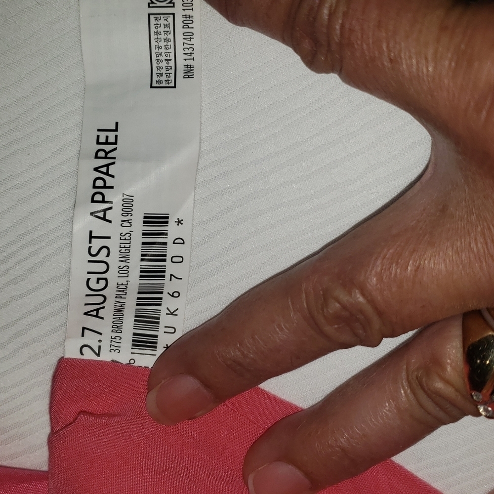 FREE THE ROSE Elegant Pink Sleeveless Dress,Sise XS - Picture 7 of 8